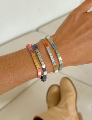 Faith Tile Letter Bracelet