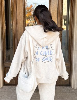 Child of God Eggshell Full-Zip Hoodie