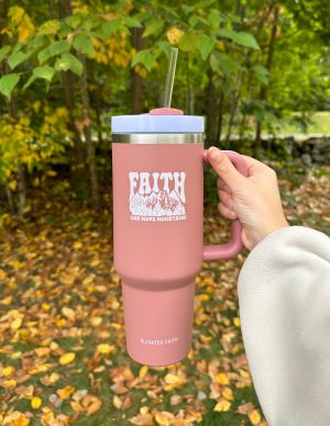 Faith Can Move Mountains 40 oz Tumbler