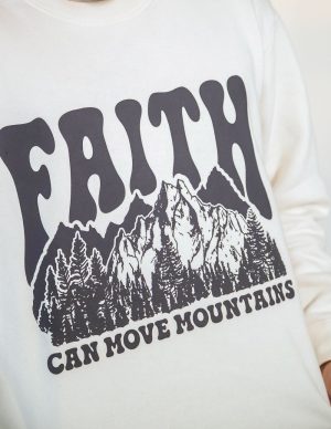 Faith Can Move Mountains Unisex Crewneck