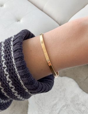 Gold Highs and Lows Cuff Bracelet