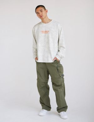 I Believe in Miracles Camo LS Heavyweight Tee