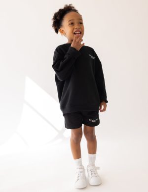 Kingdom Club Black Kids Crewneck