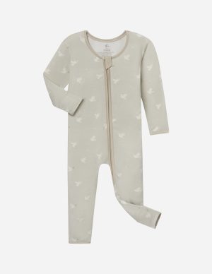 Peace Bamboo Convertible Footed Onesie
