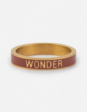 Mauve Enamel Wonder Ring