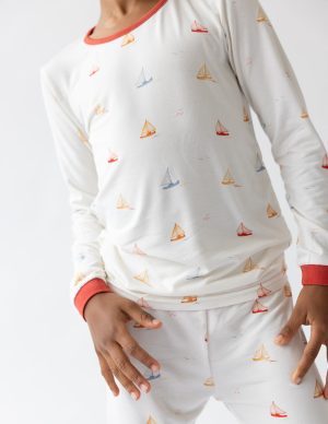 Sailboat Bamboo Kids Pajama Set