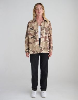 What a Friend in Jesus Camo Shacket