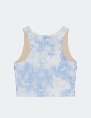 Blue Tie-Dye Bra Tank